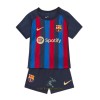 Officiële Voetbalshirt + Korte Broek FC Barcelona Thuis 2022-23 - Kids